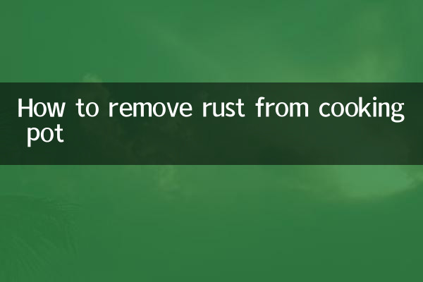 So entfernen Sie Rost vom Kochtopf