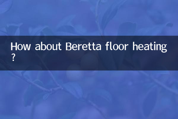 How about Beretta floor heating?