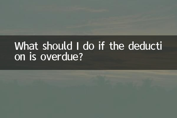 공제 기한이 연체된 경우 어떻게 해야 합니까?
