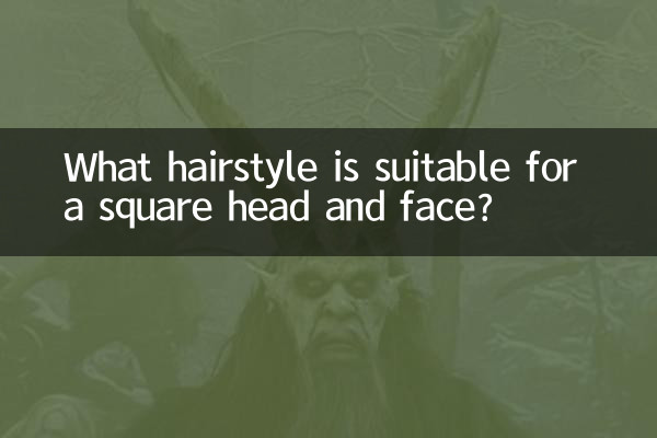 What hairstyle is suitable for a square head and face?