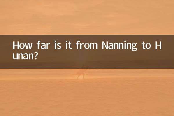 Quanto dista Nanning da Hunan?