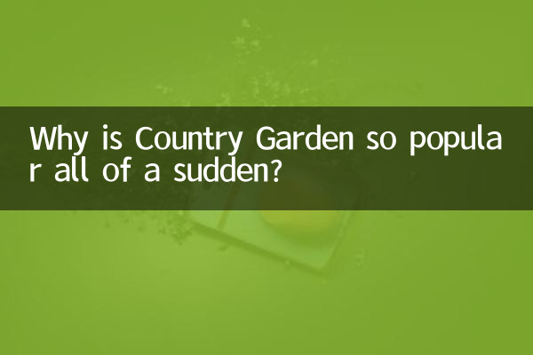 Warum ist Country Garden plötzlich so beliebt?