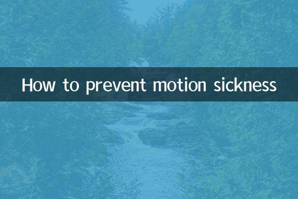 Comment prévenir le mal des transports