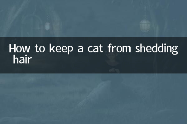 So verhindern Sie, dass eine Katze Haare verliert