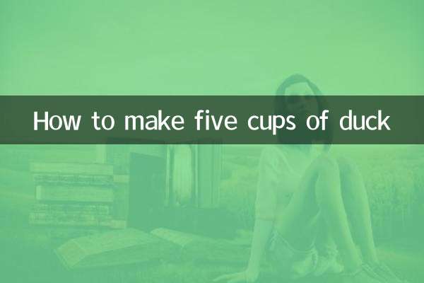 Como fazer cinco xícaras de pato