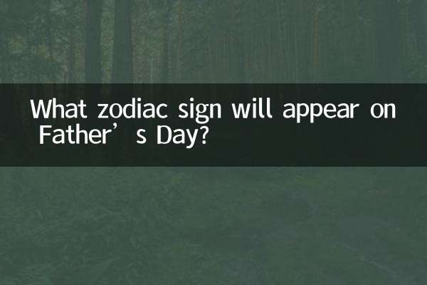 What zodiac sign will appear on Father’s Day?