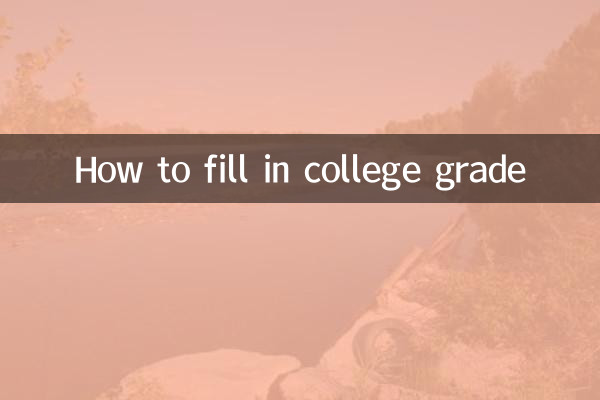 How to fill in college grade