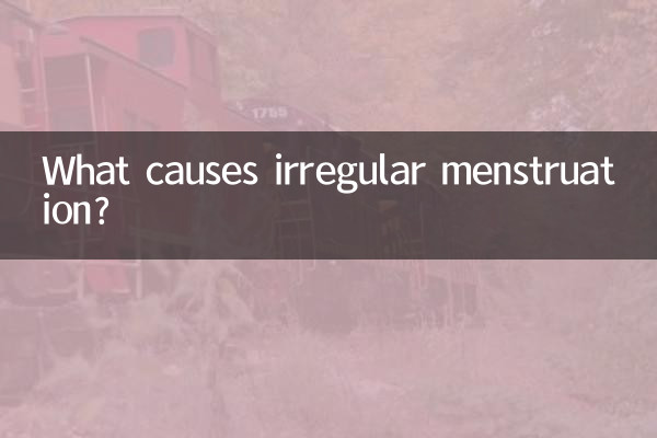 Was verursacht eine unregelmäßige Menstruation?