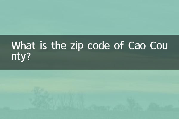 Qual è il codice postale della contea di Cao?