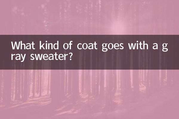 Che tipo di cappotto abbinare a un maglione grigio?