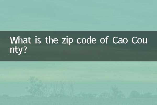 Qual è il codice postale della contea di Cao?