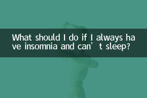 Was soll ich tun, wenn ich ständig unter Schlaflosigkeit leide und nicht schlafen kann?