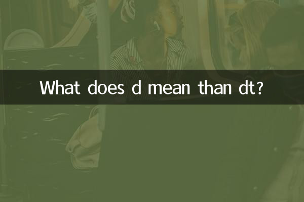 Was bedeutet d als dt?