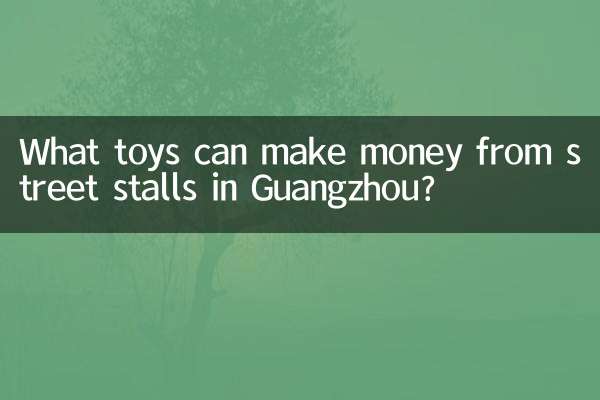 ¿Con qué juguetes se puede ganar dinero en los puestos callejeros de Guangzhou?