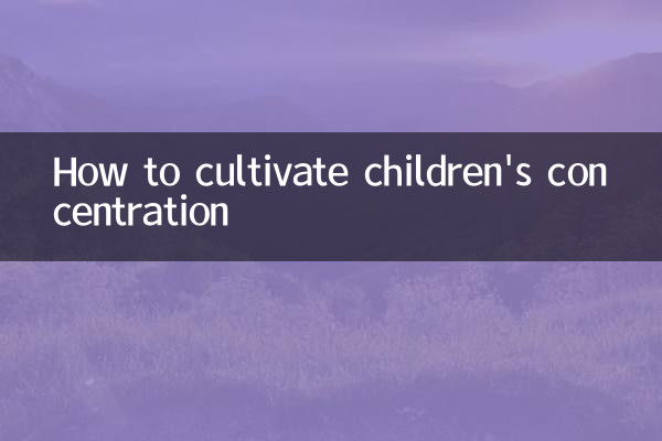 কিভাবে শিশুদের একাগ্রতা চাষ