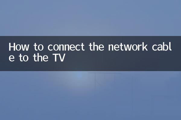 Come collegare il cavo di rete alla TV