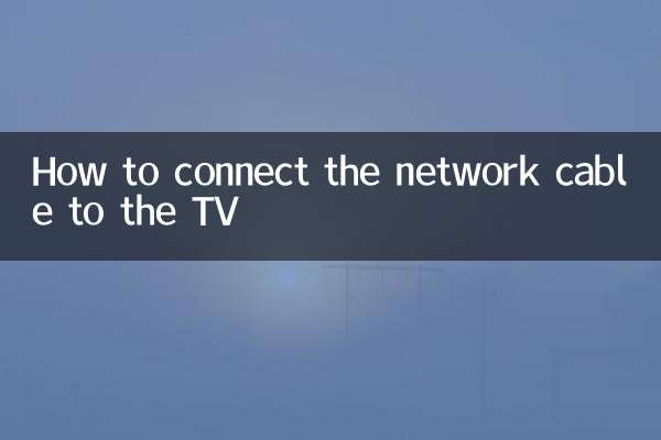 Come collegare il cavo di rete alla TV
