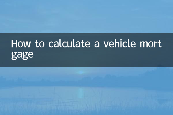 How to calculate a vehicle mortgage