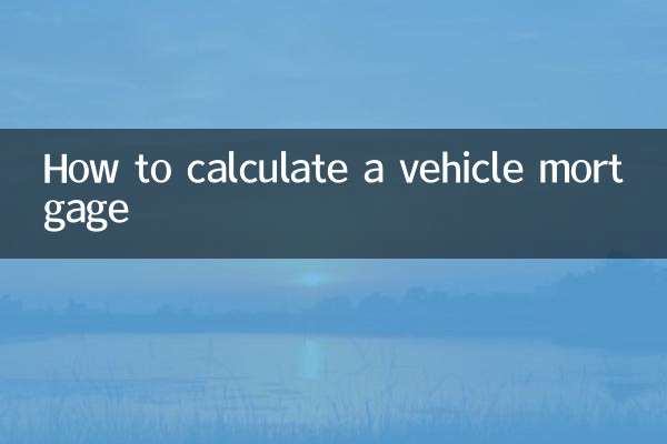 車輛按揭怎麼計算