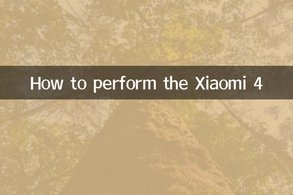 How to perform the Xiaomi 4