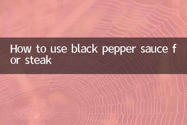 So verwenden Sie schwarze Pfeffersauce für Steak