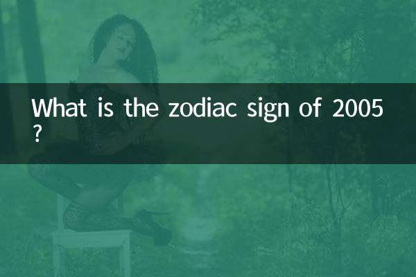¿Cuál es el signo zodiacal de 2005?