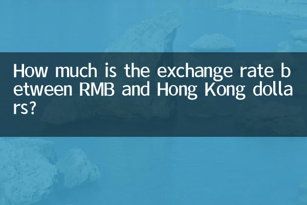 How much is the exchange rate between RMB and Hong Kong dollars?