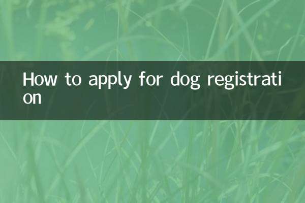 Comment faire une demande d'enregistrement de chien