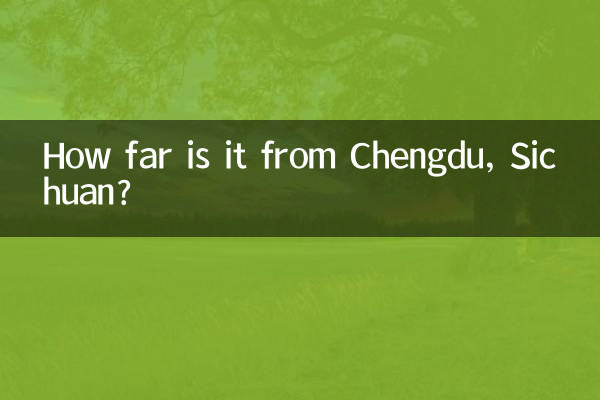 How far is it from Chengdu, Sichuan?