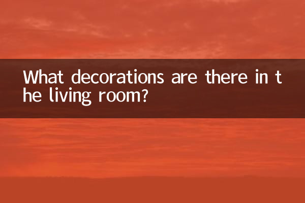 Welche Dekorationen gibt es im Wohnzimmer?