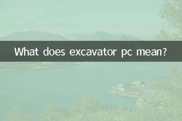 挖掘机pc是什么意思