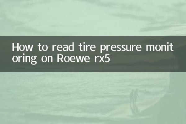 Como ler o monitoramento da pressão dos pneus no Roewe rx5