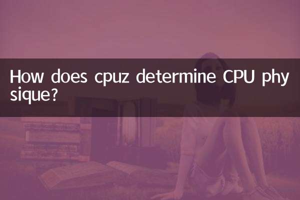 How does cpuz determine CPU physique?