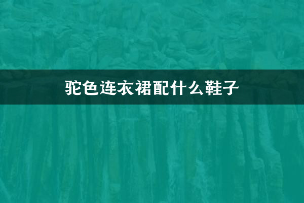 駝色連衣裙配什麼鞋子