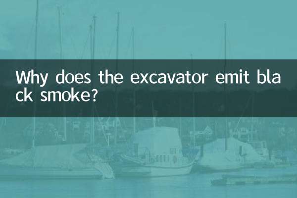 ¿Por qué la excavadora emite humo negro?