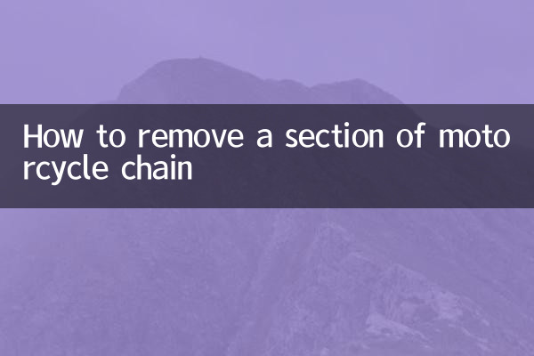 Como remover uma seção da corrente da motocicleta