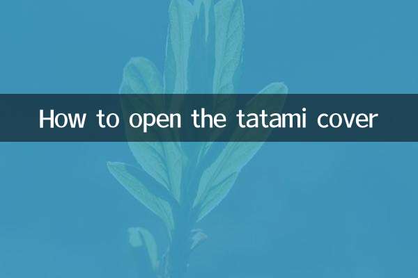 टाटामी कवर कैसे खोलें