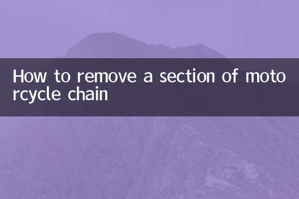 Cómo quitar un tramo de cadena de moto