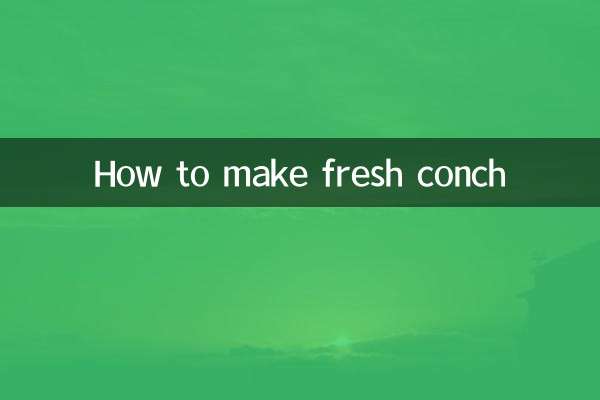 How to make fresh conch