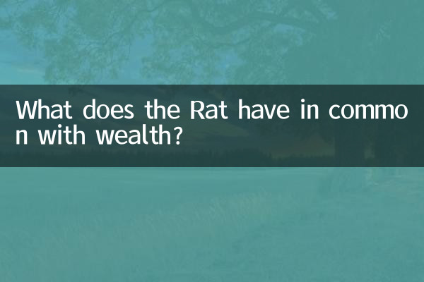 Was hat die Ratte mit Reichtum zu tun?