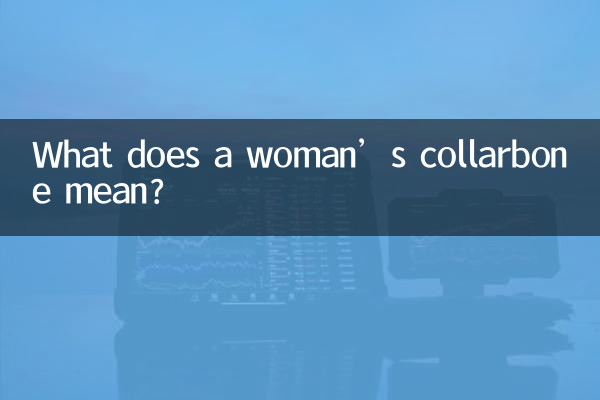 What does a woman’s collarbone mean?
