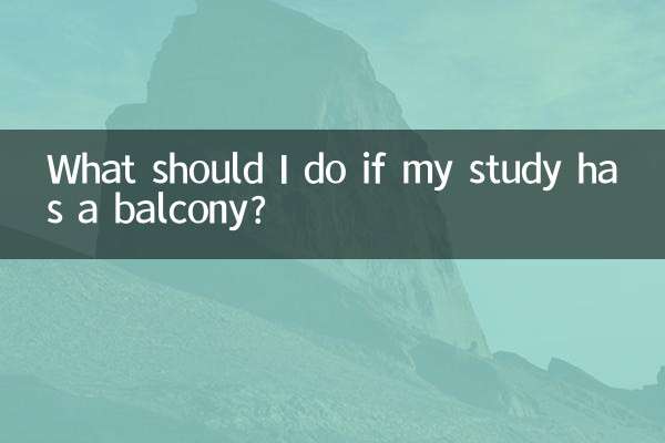 Cosa devo fare se il mio studio ha un balcone?