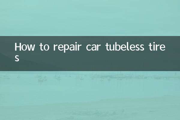 So reparieren Sie schlauchlose Autoreifen