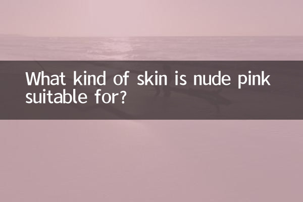 What kind of skin is nude pink suitable for?
