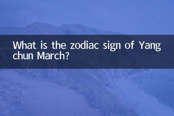 What is the zodiac sign of Yangchun March?