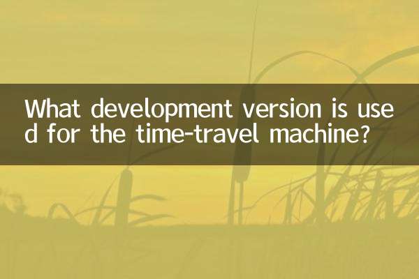 What development version is used for the time-travel machine?