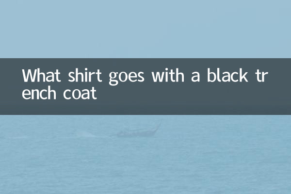 What shirt goes with a black trench coat