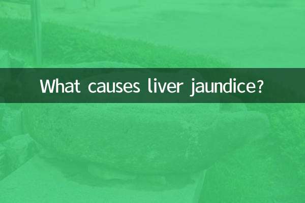 What causes liver jaundice?