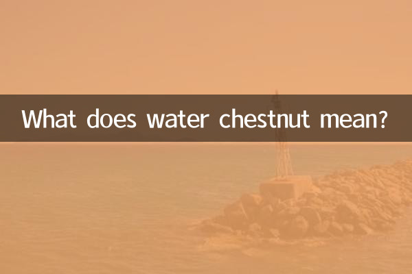 菱角的意思是什麼意思