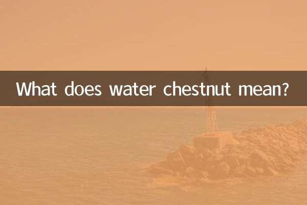 菱角的意思是什麼意思